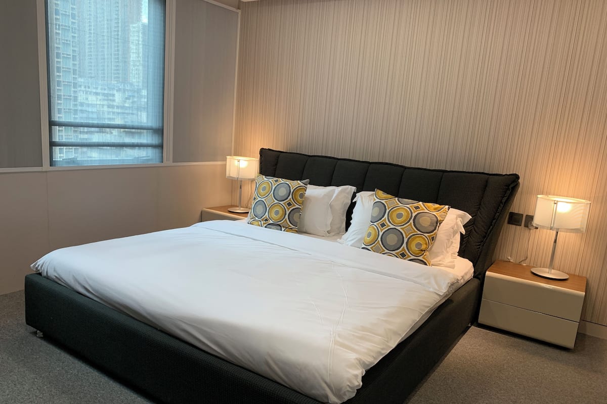 Blackout curtains, iron/ironing board (on request), free WiFi