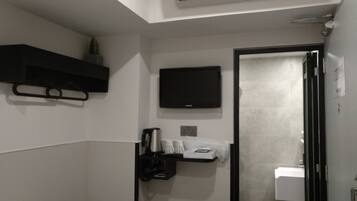 Blackout curtains, iron/ironing board, free WiFi, bed sheets
