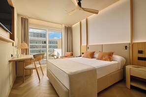 Double Room Single Use, Pool View | In-room safe, desk, iron/ironing board, bed sheets - Hipotels Hotel Don Juan (Sant Llorenc des Cardassar)