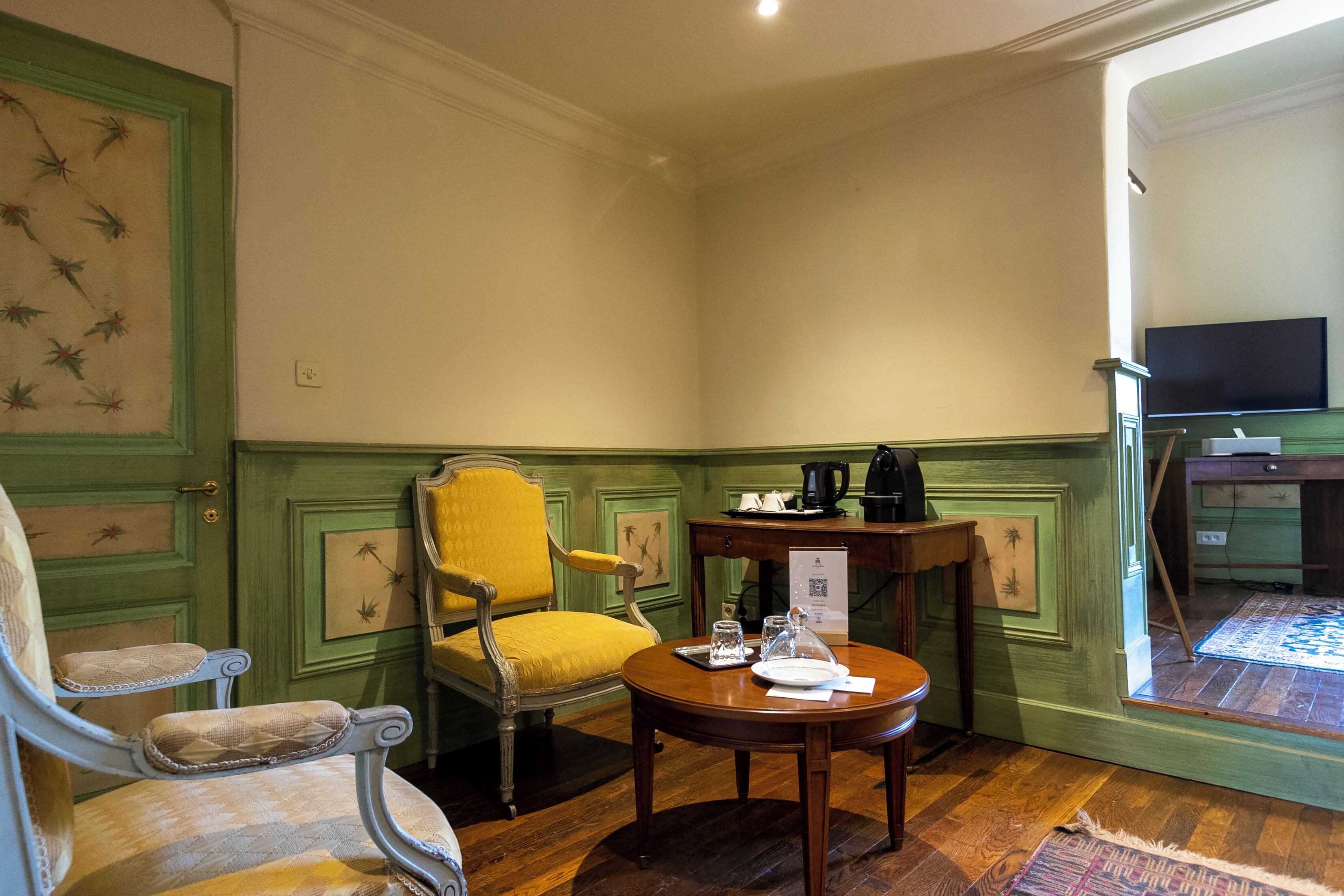 classic double room, 1 double bed, mountain view, garden area | bathroom | separate bathtub and shower, hair dryer, bathrobes, slippers