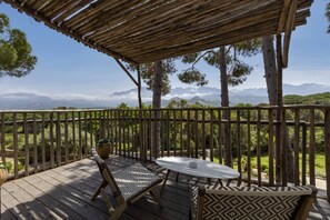 Deluxe Cabin, 1 Double Bed, Mountain View | Balcony view