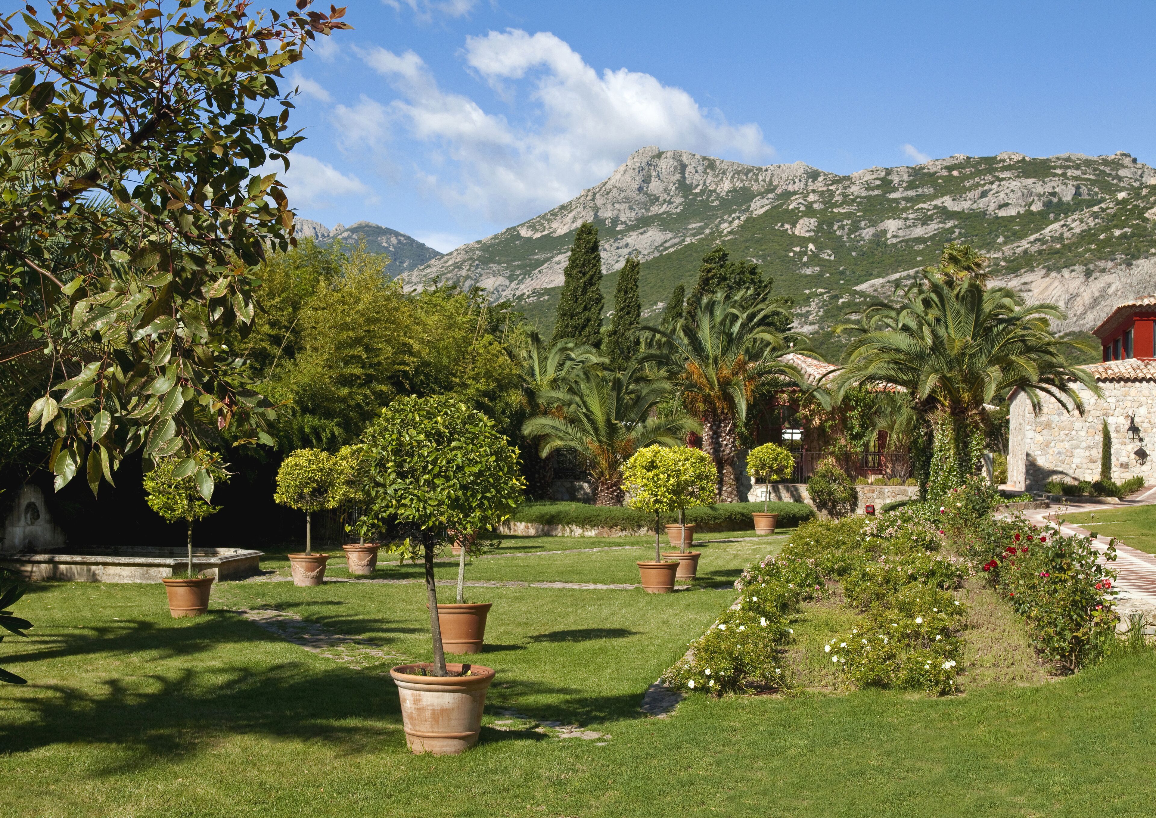 classic suite, 1 double bed, mountain view, garden area | view from room