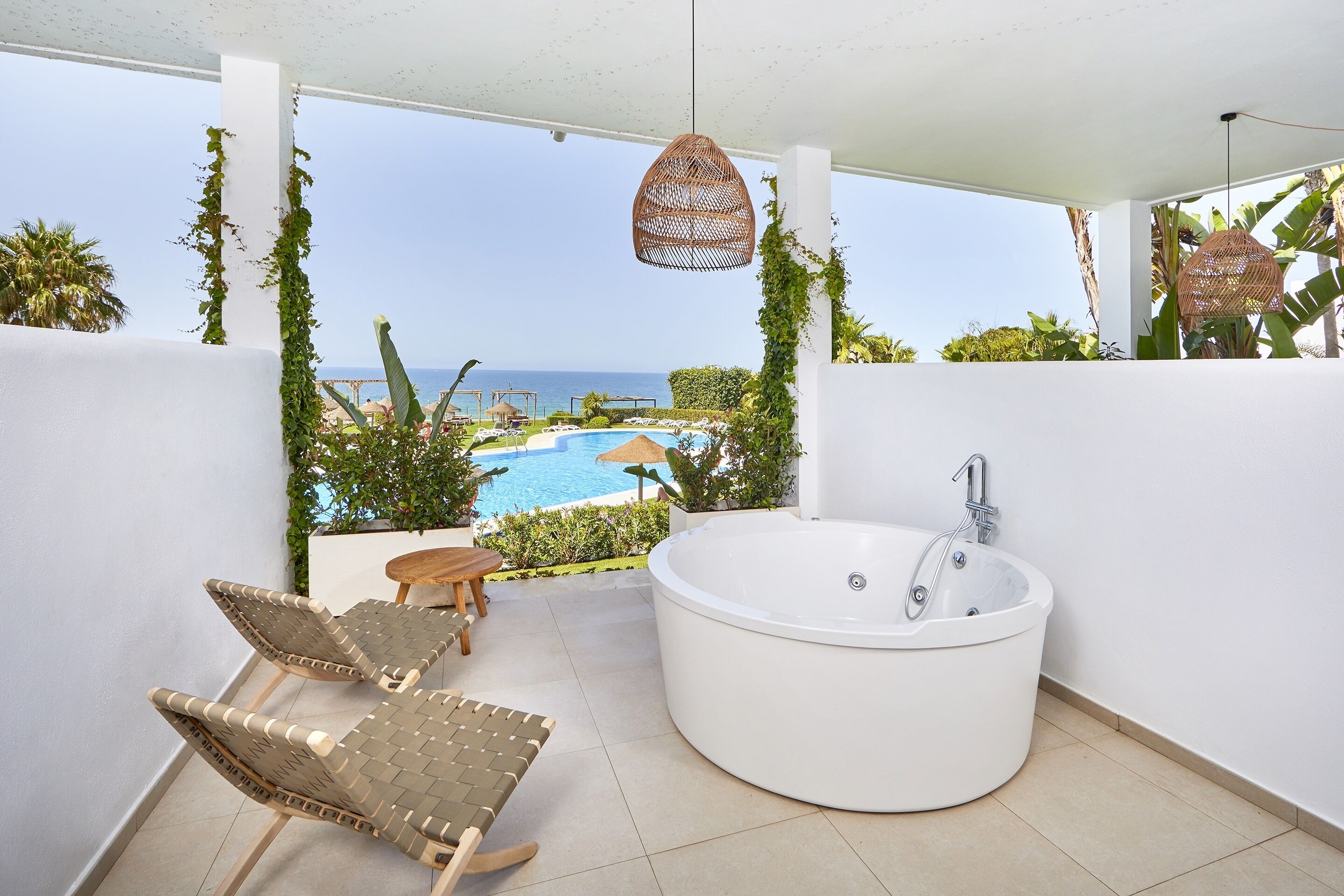 Habitación doble, hidromasaje, vista al mar (Style, 2 adults) | Tina de hidromasaje privada