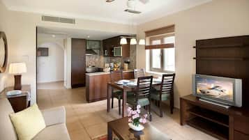 LCD TV, table tennis, books