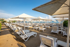 Private beach nearby, sun-loungers, beach umbrellas, beach towels