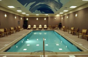 Indoor pool, open 7:00 AM to 11:00 PM, sun loungers
