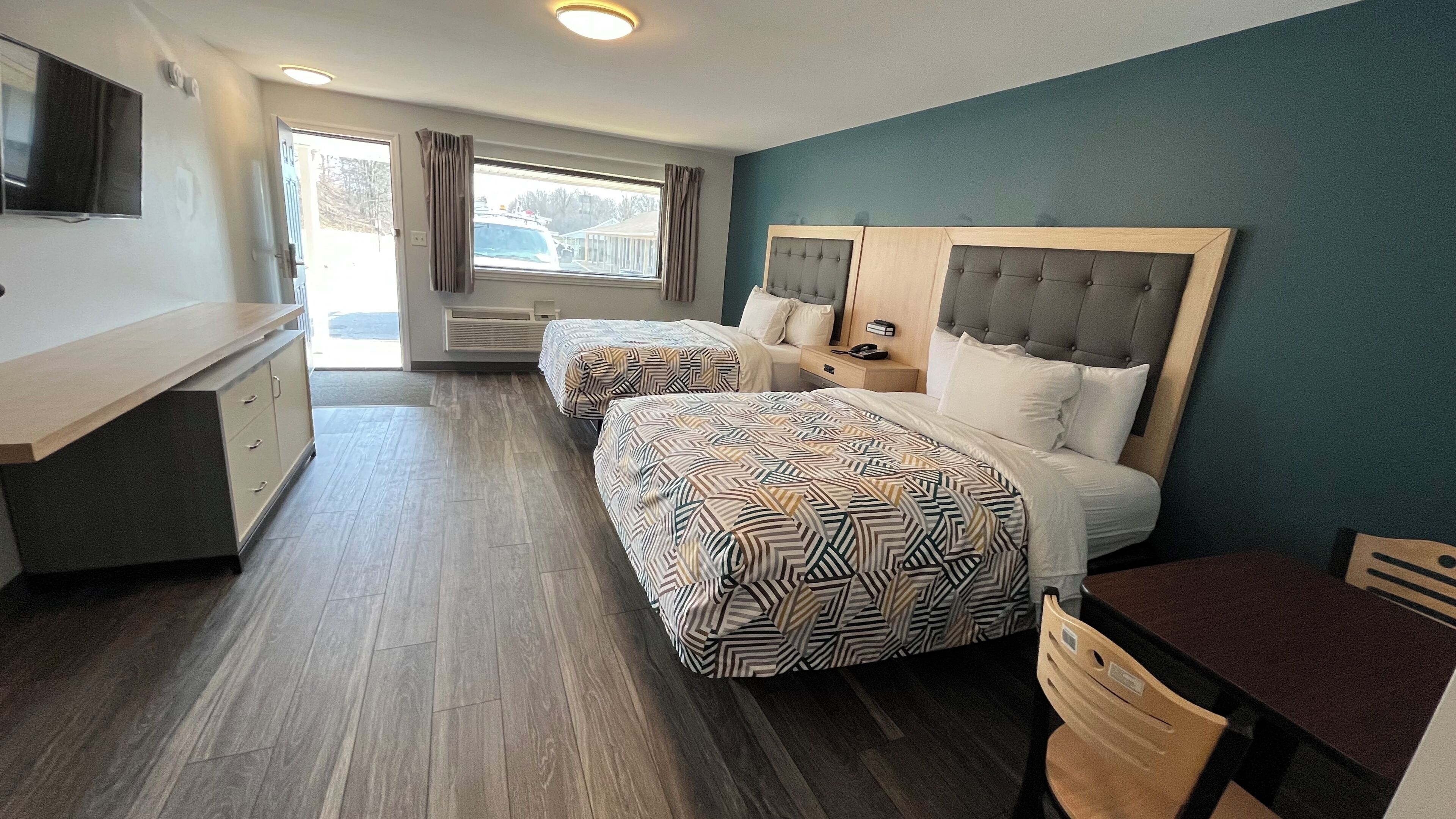 Deluxe Room, 2 Queen Beds, Non Smoking, Kitchenette | Premium bedding, down comforters, blackout drapes, free WiFi