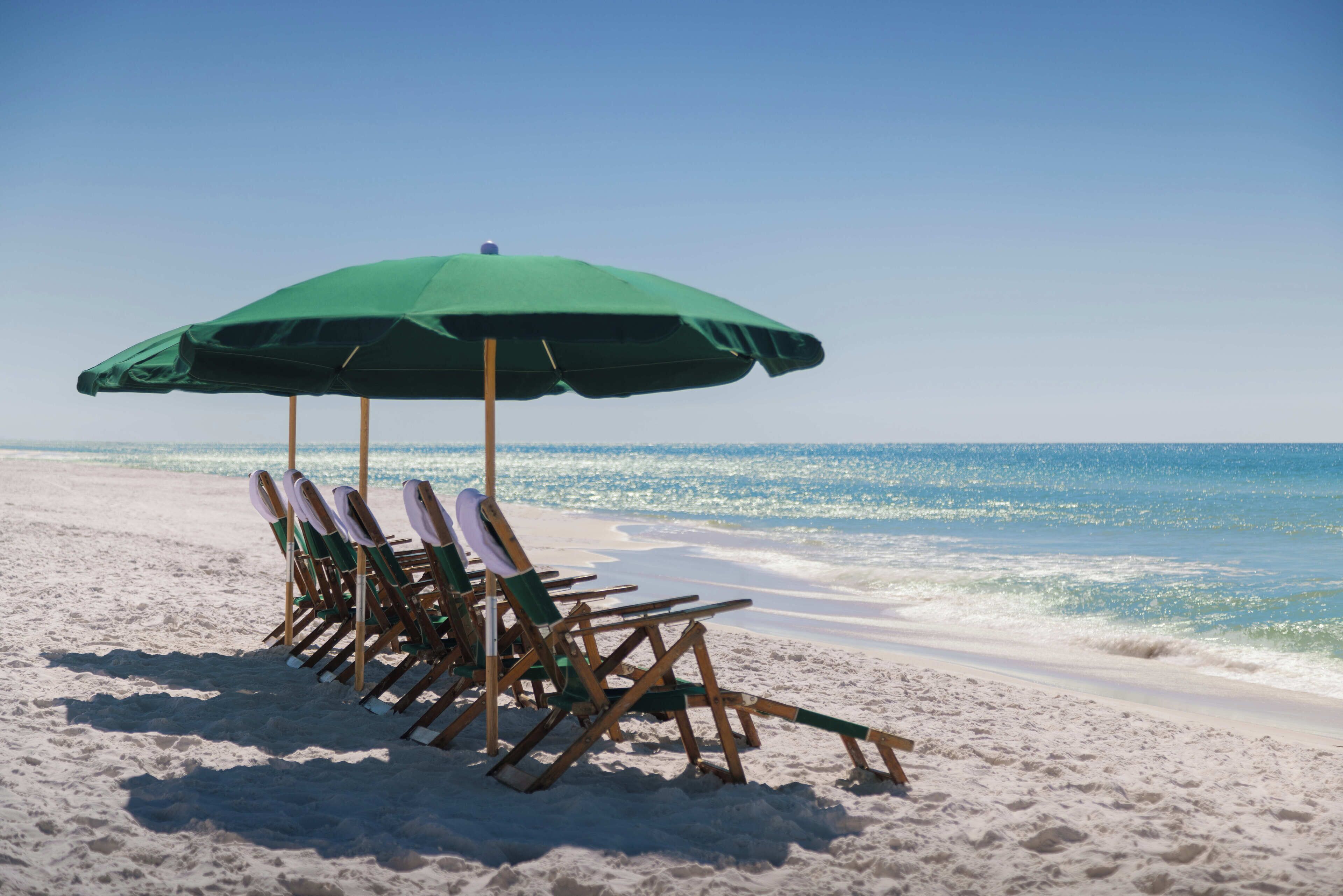 beach nearby, white sand