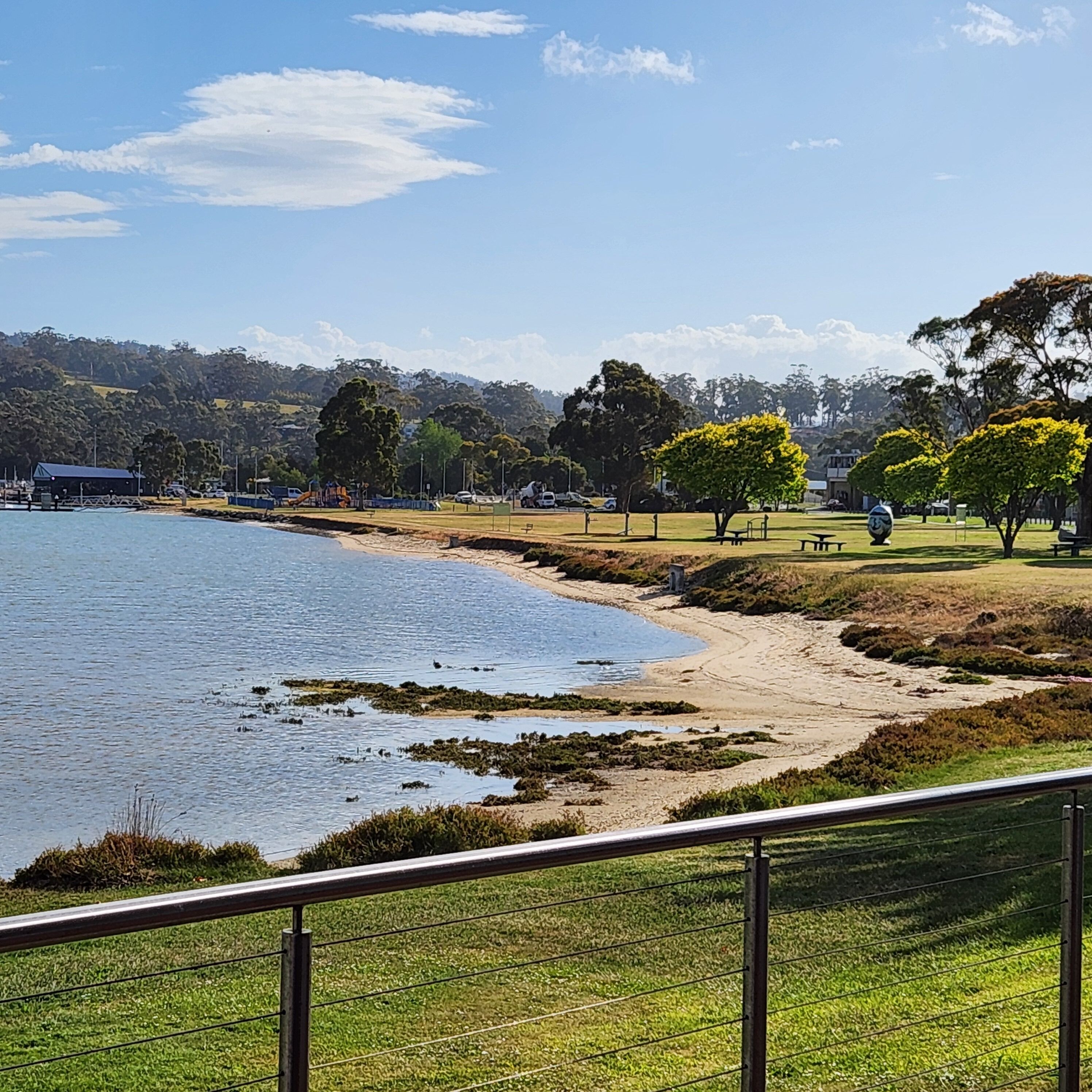 Uitzicht op strand/zee