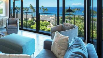 Flat-screen TV, DVD player