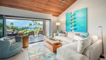 Flat-screen TV, DVD player