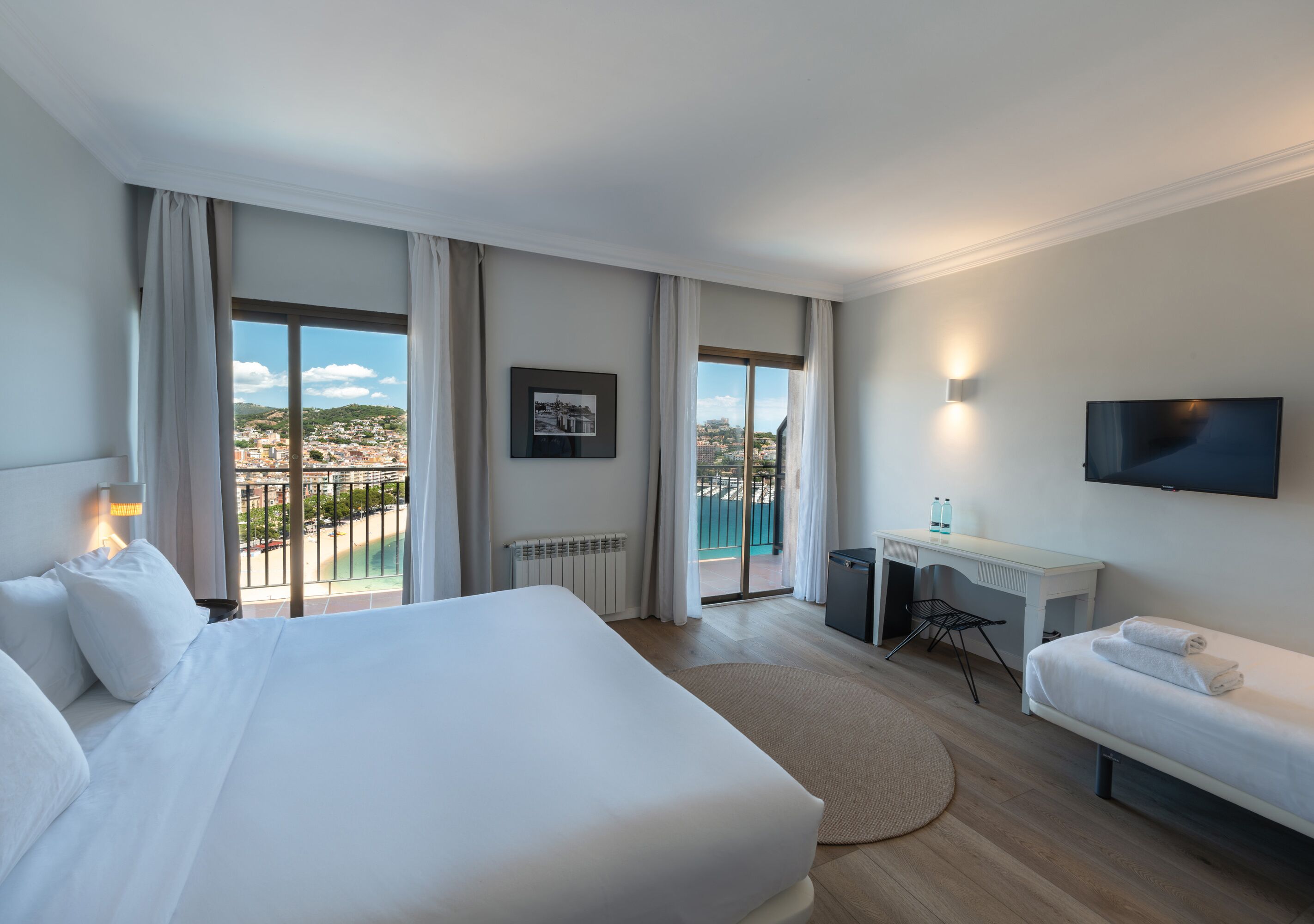 in-room safe, desk, blackout curtains, iron/ironing board