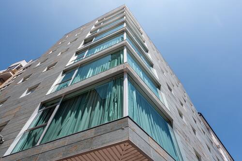 Fassade der Unterkunft