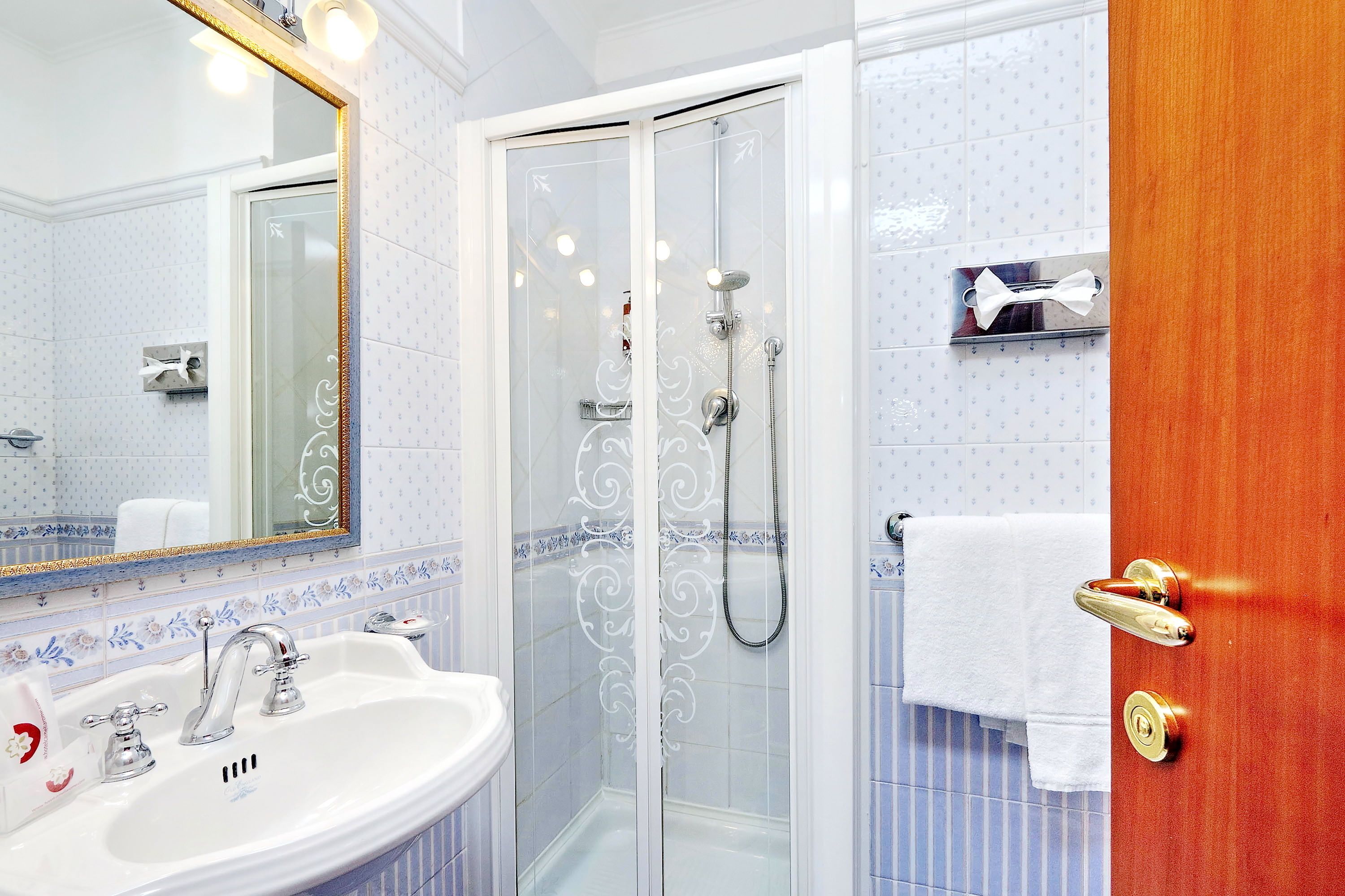 hair dryer, bidet, towels