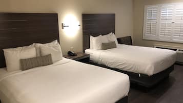 Deluxe Room, 2 Queen Beds | 1 bedroom, desk, blackout drapes, iron/ironing board