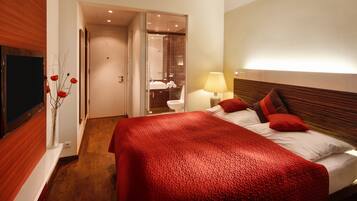 In-room safe, blackout drapes, rollaway beds (surcharge), WiFi (free)
