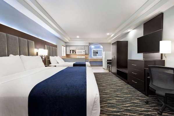 Egyptian cotton sheets, premium bedding, down duvets, pillow-top beds