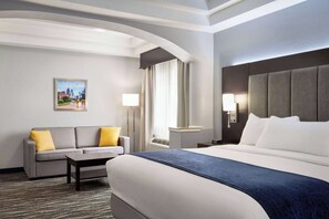 Egyptian cotton sheets, premium bedding, down comforters, pillowtop beds - Days Inn & Suites by Wyndham Houston Hobby Airport (Houston)