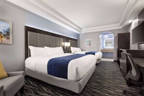 1 King & 1 Full Bed Suite, Non-Smoking | Egyptian cotton sheets, premium bedding, down comforters, pillowtop beds - Days Inn & Suites by Wyndham Houston Hobby Airport (Houston)