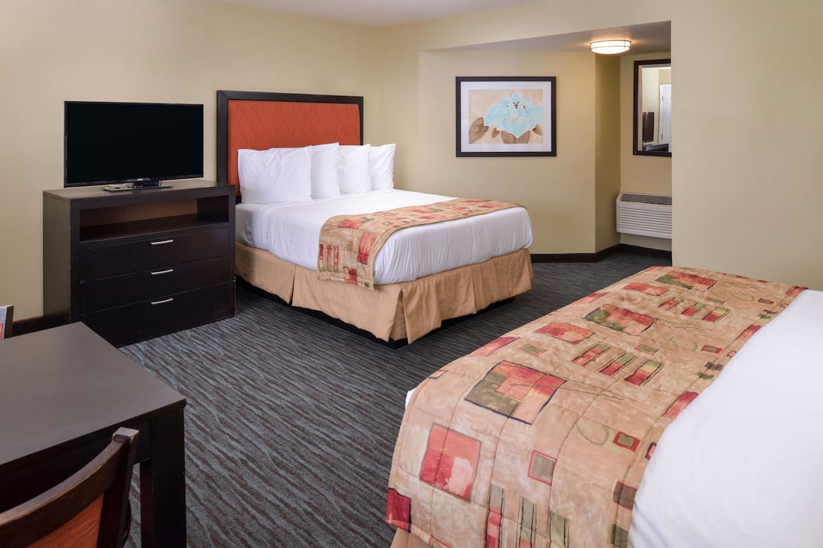 Standard Room, 2 Queen Beds | Blackout drapes, soundproofing, iron/ironing board (on request)