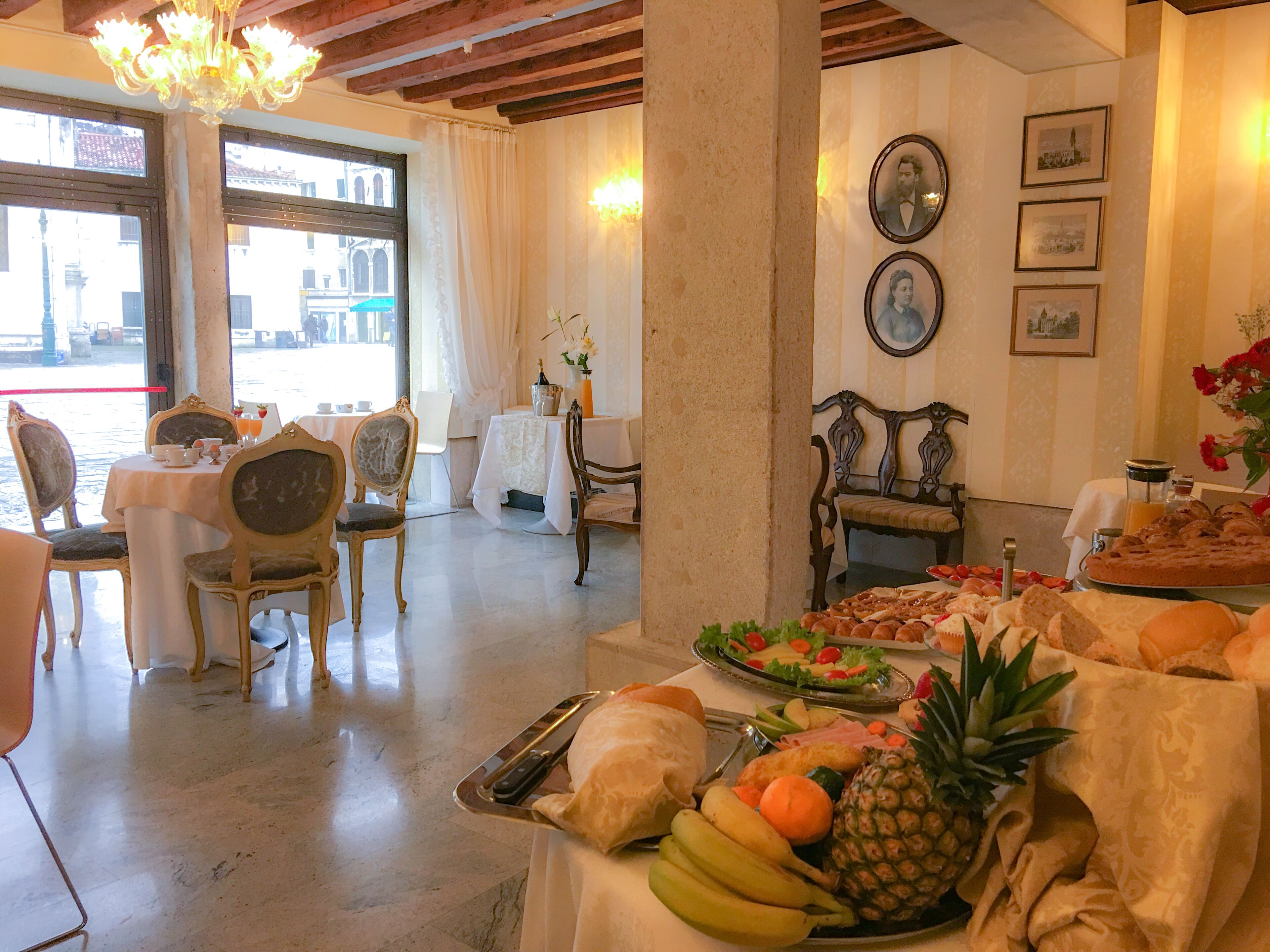 daily buffet breakfast (eur 15 per person)