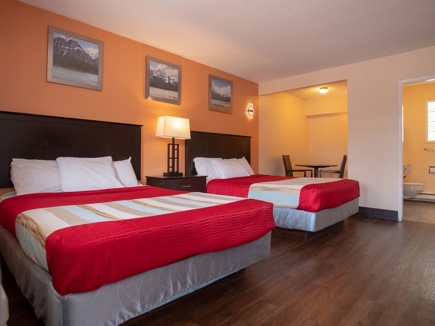 Desk, blackout drapes, soundproofing, iron/ironing board