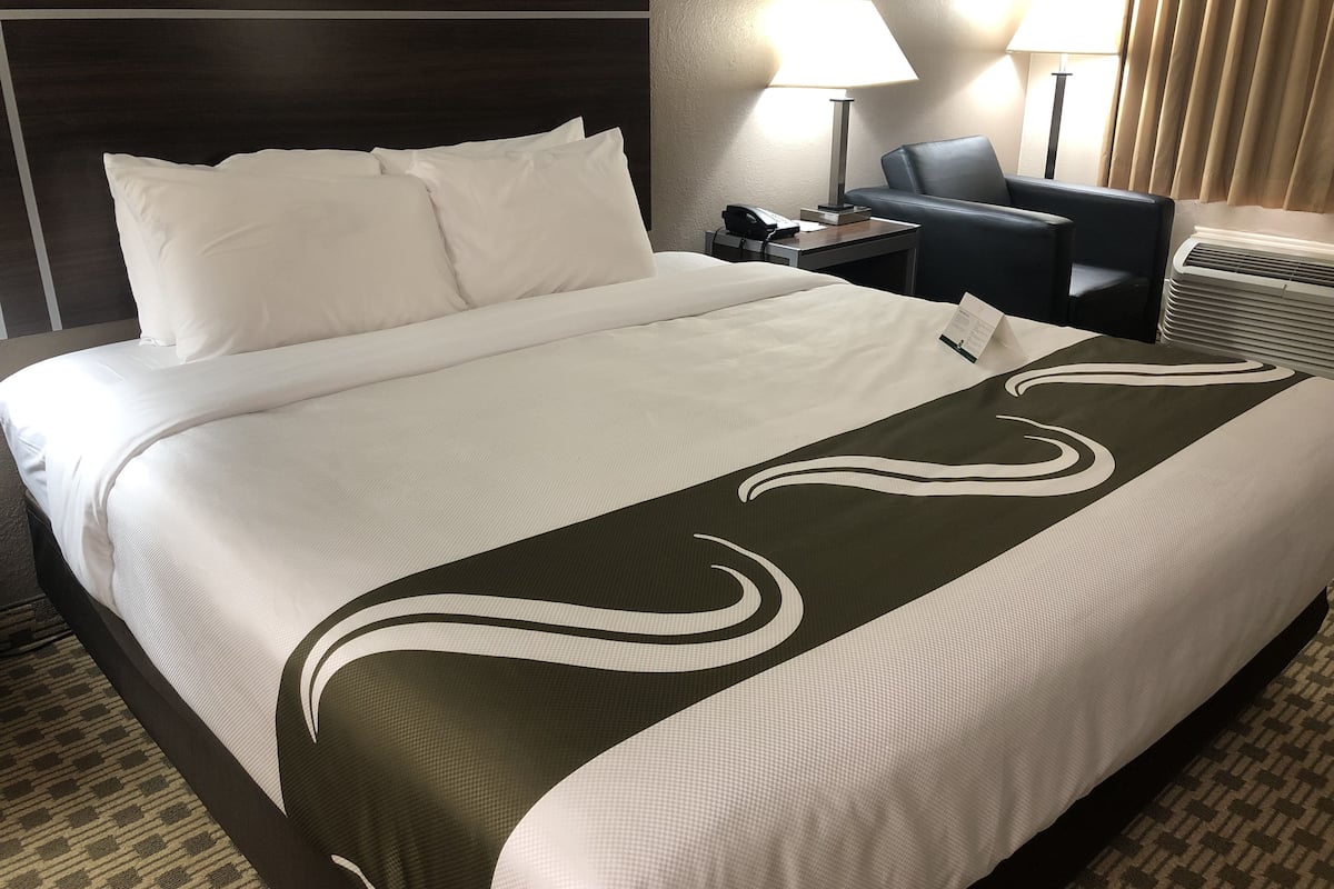 standard room, 1 king bed, smoking | desk, iron/ironing board, free wifi, bed sheets