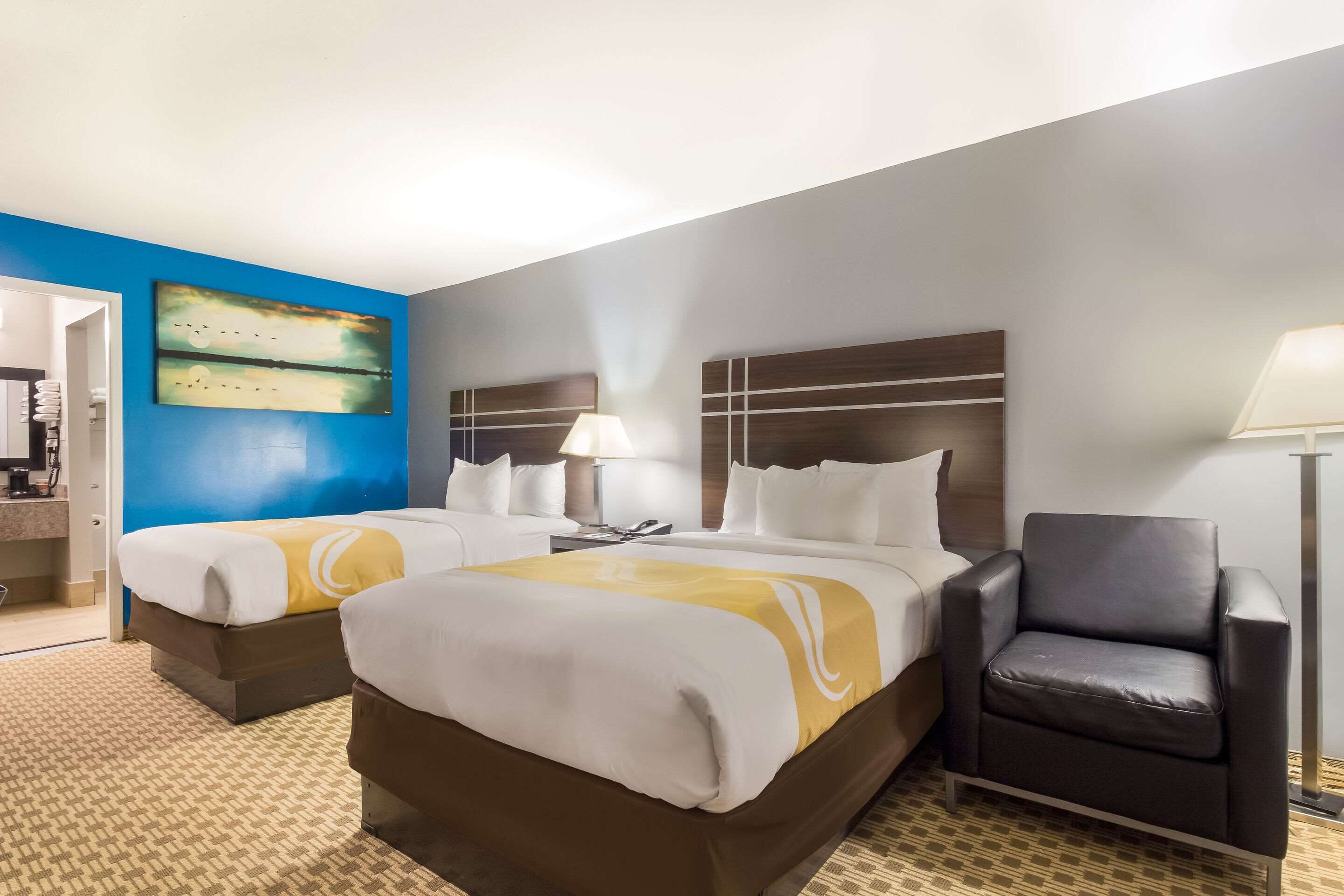 room, 2 double beds, accessible, non smoking (accessible tub) | desk, iron/ironing board, free wifi, bed sheets