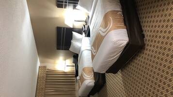 Standard Room, 2 Double Beds, Non Smoking | Desk, iron/ironing board, free WiFi, bed sheets