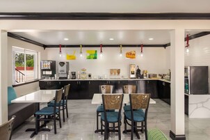 Free daily self-serve breakfast