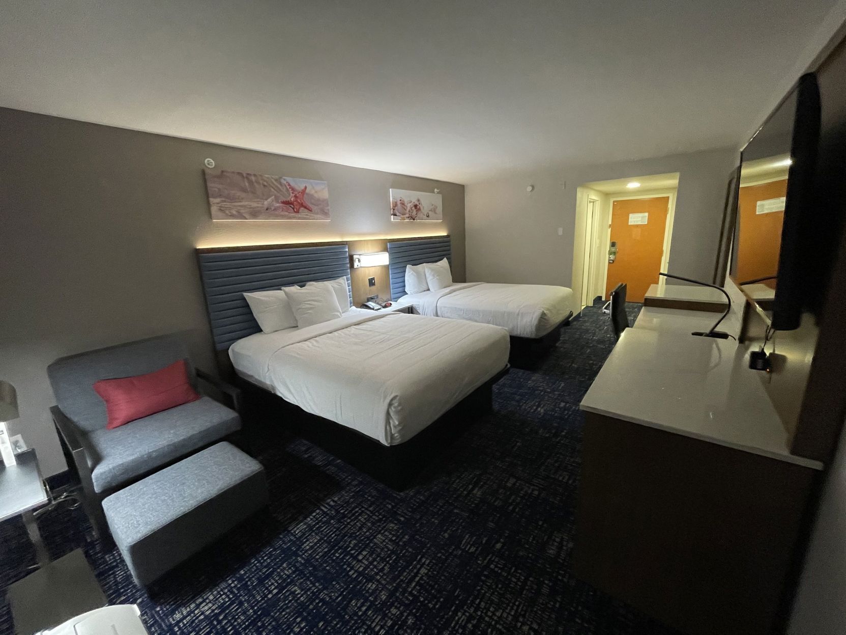 In-room safe, desk, blackout curtains, iron/ironing board
