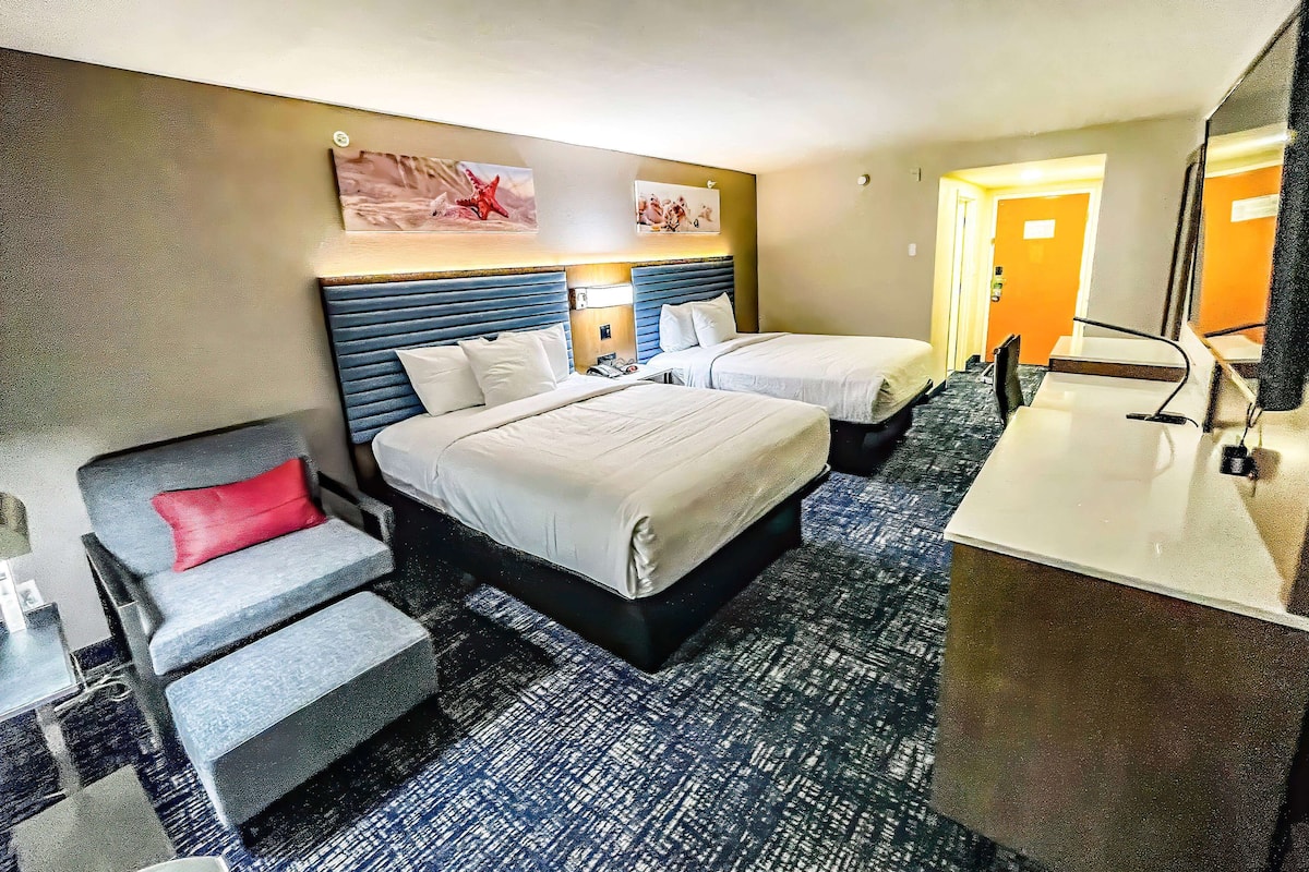 in-room safe, desk, blackout curtains, iron/ironing board