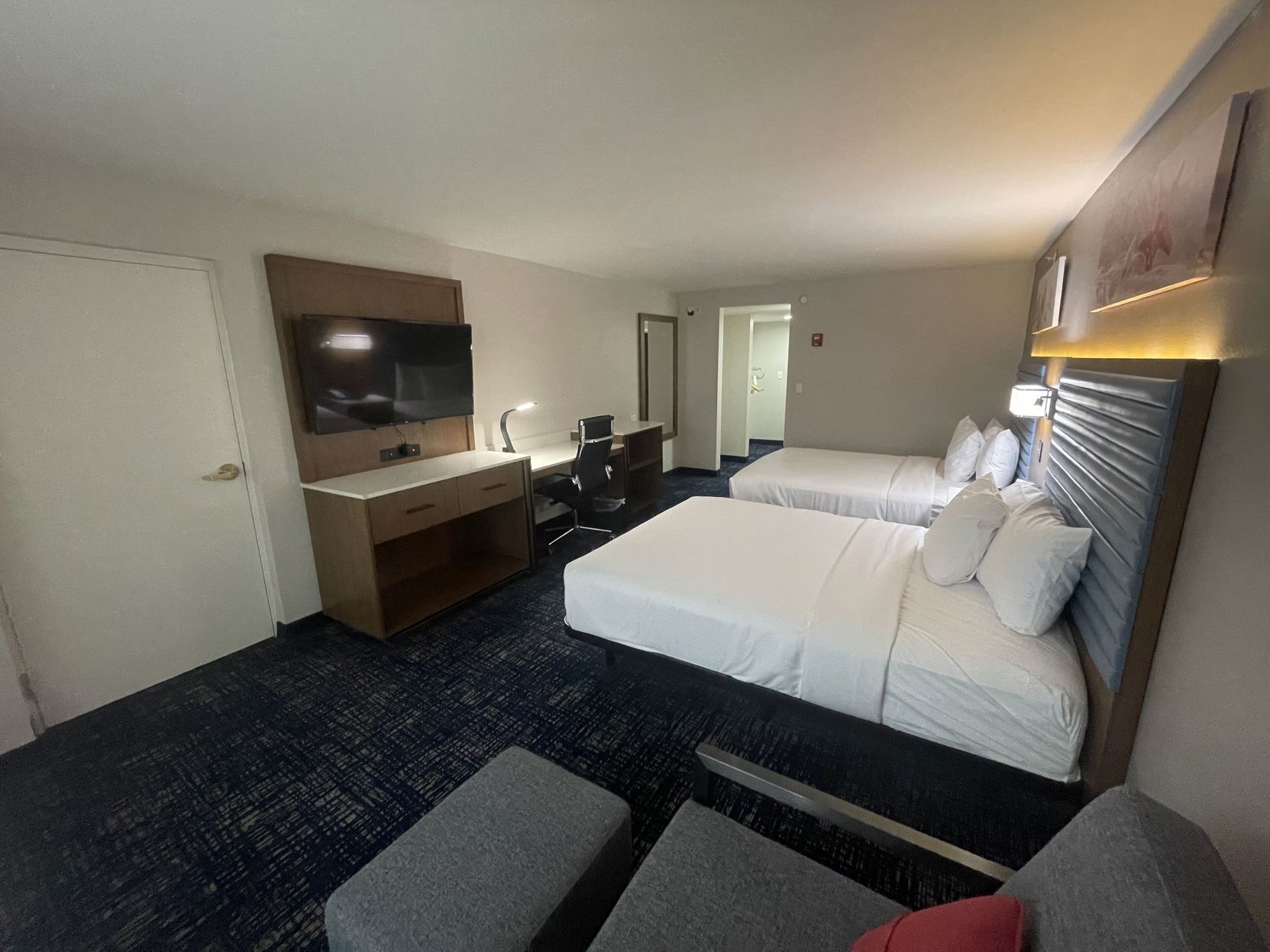 In-room safe, desk, blackout curtains, iron/ironing board