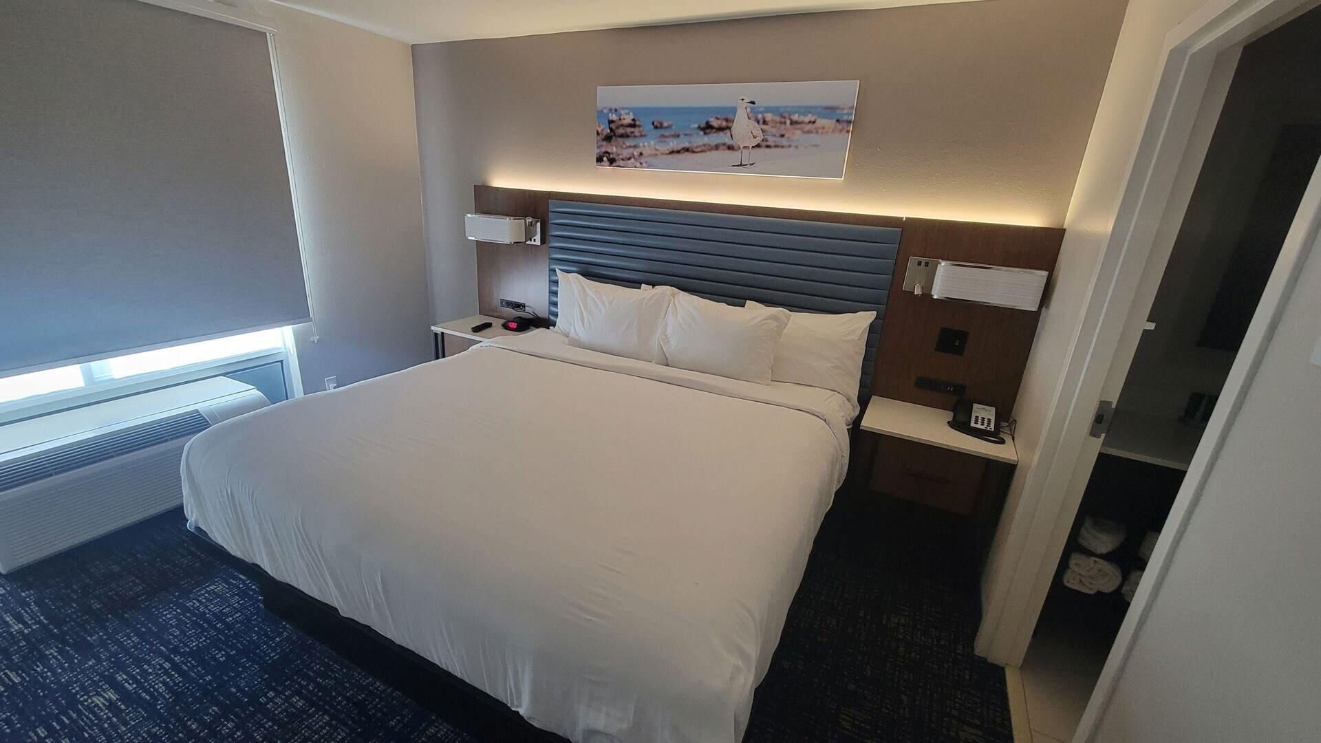 In-room safe, desk, blackout curtains, iron/ironing board