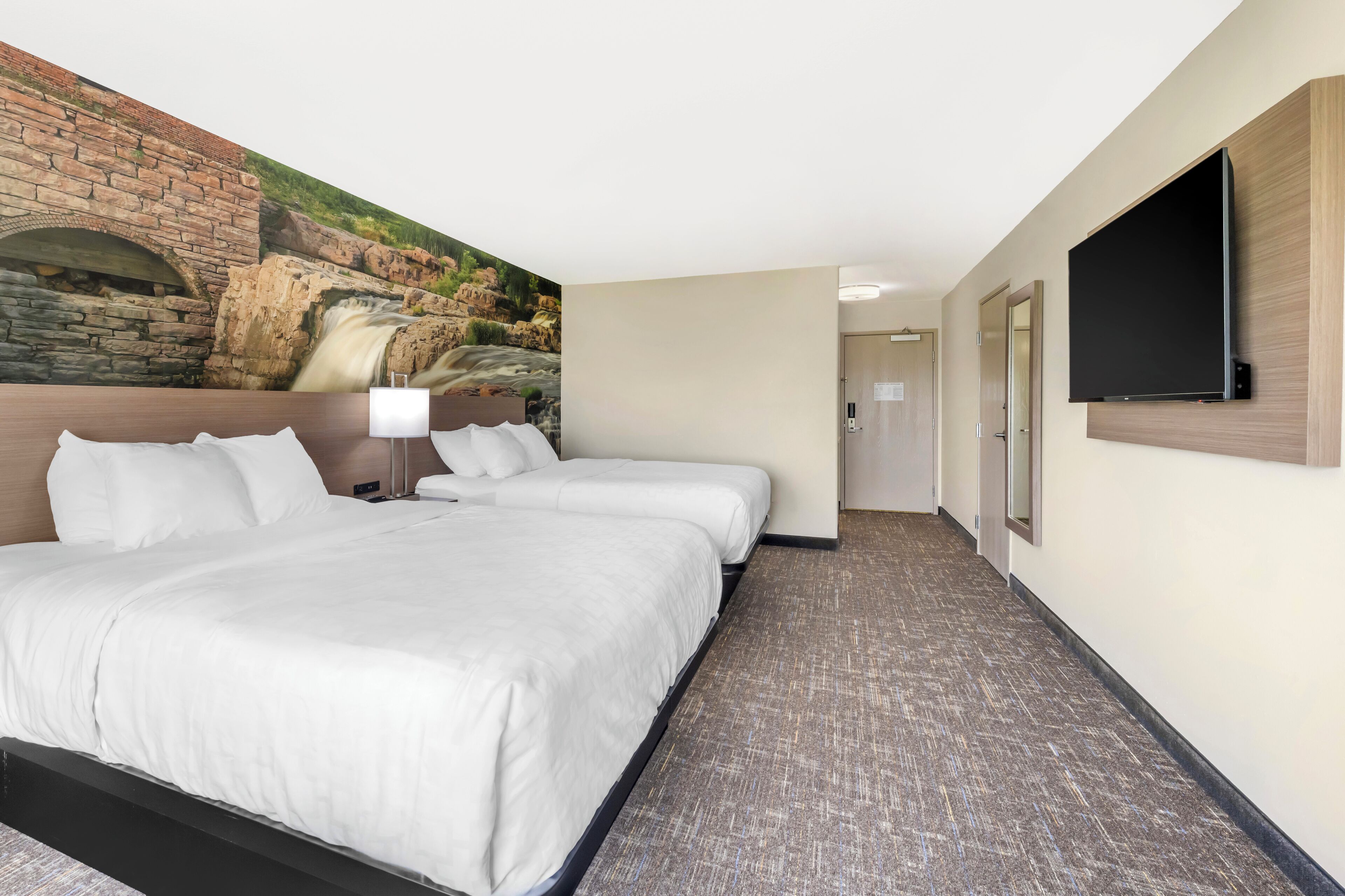 desk, blackout curtains, iron/ironing board, free cots/infant beds