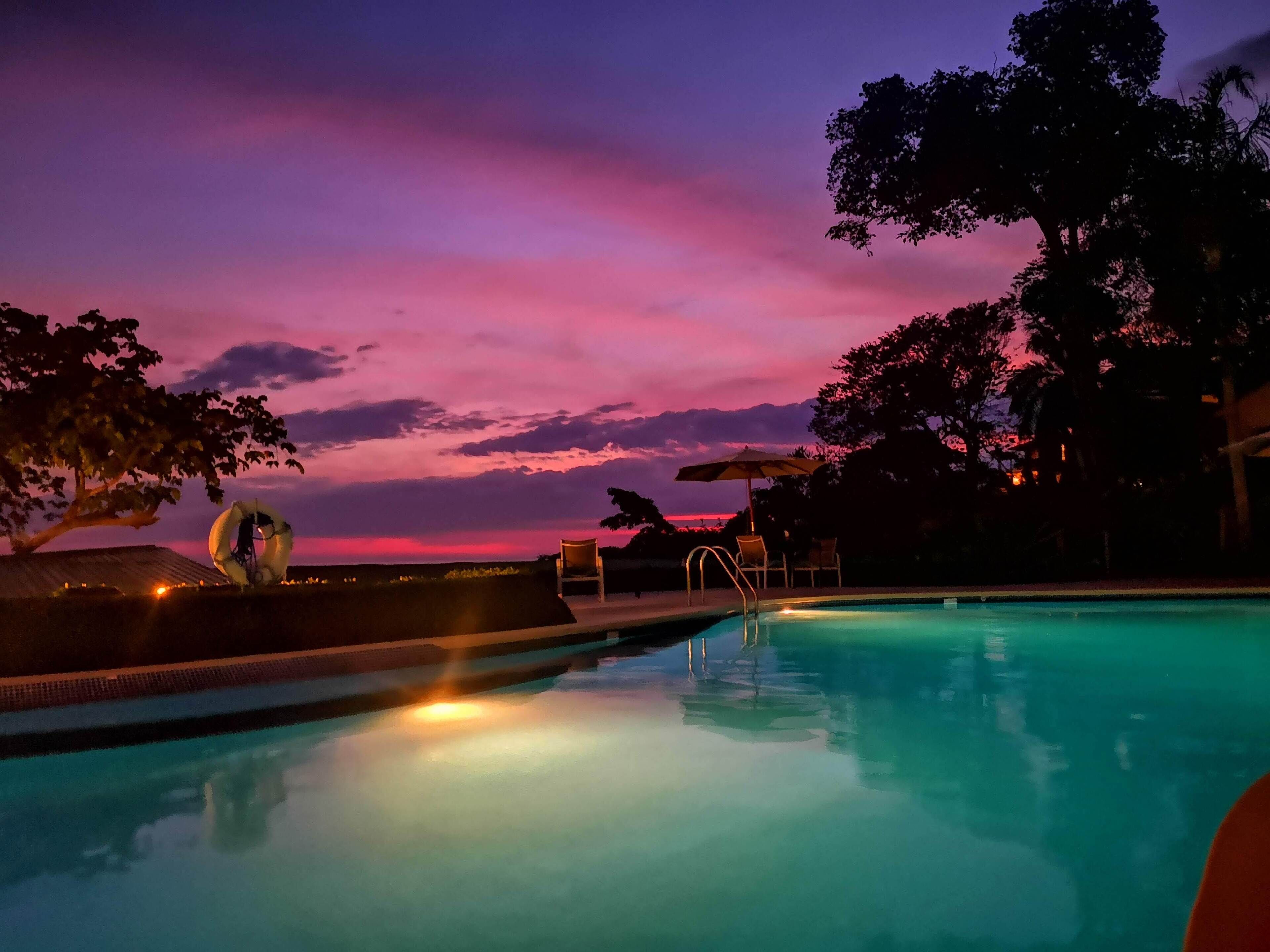 2 outdoor pools, open 10:00 am to 7:00 pm, pool umbrellas, pool loungers