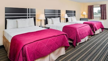Room, Multiple Beds, Non Smoking | Iron/ironing board, free WiFi, bed sheets