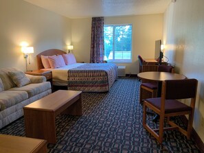 Suite, 1 King Bed with Sofa bed | Free WiFi, bed sheets - Budget Host Inn (Allegan)