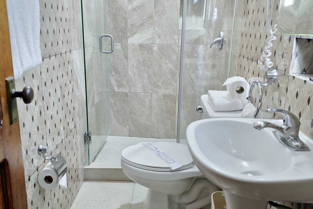 standard room, 1 double bed | bathroom | shower, free toiletries, towels
