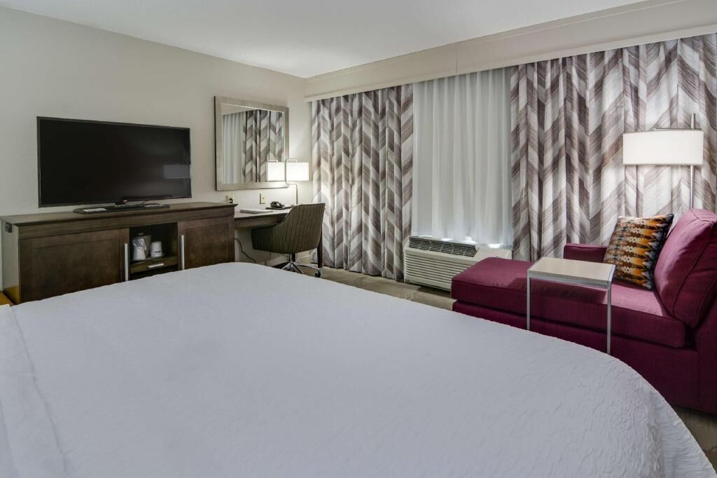 Premium bedding, pillow-top beds, desk, laptop workspace
