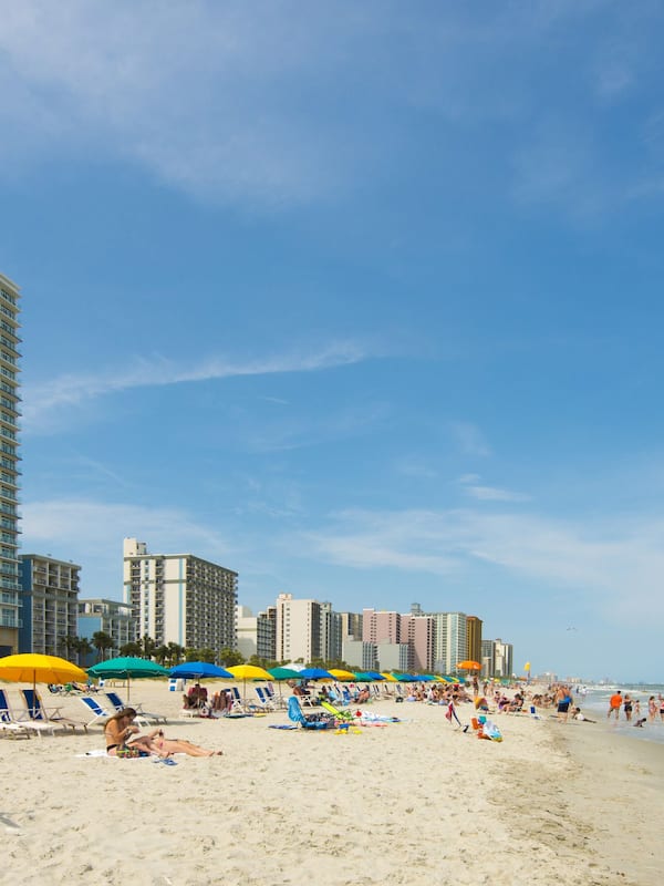 On the beach