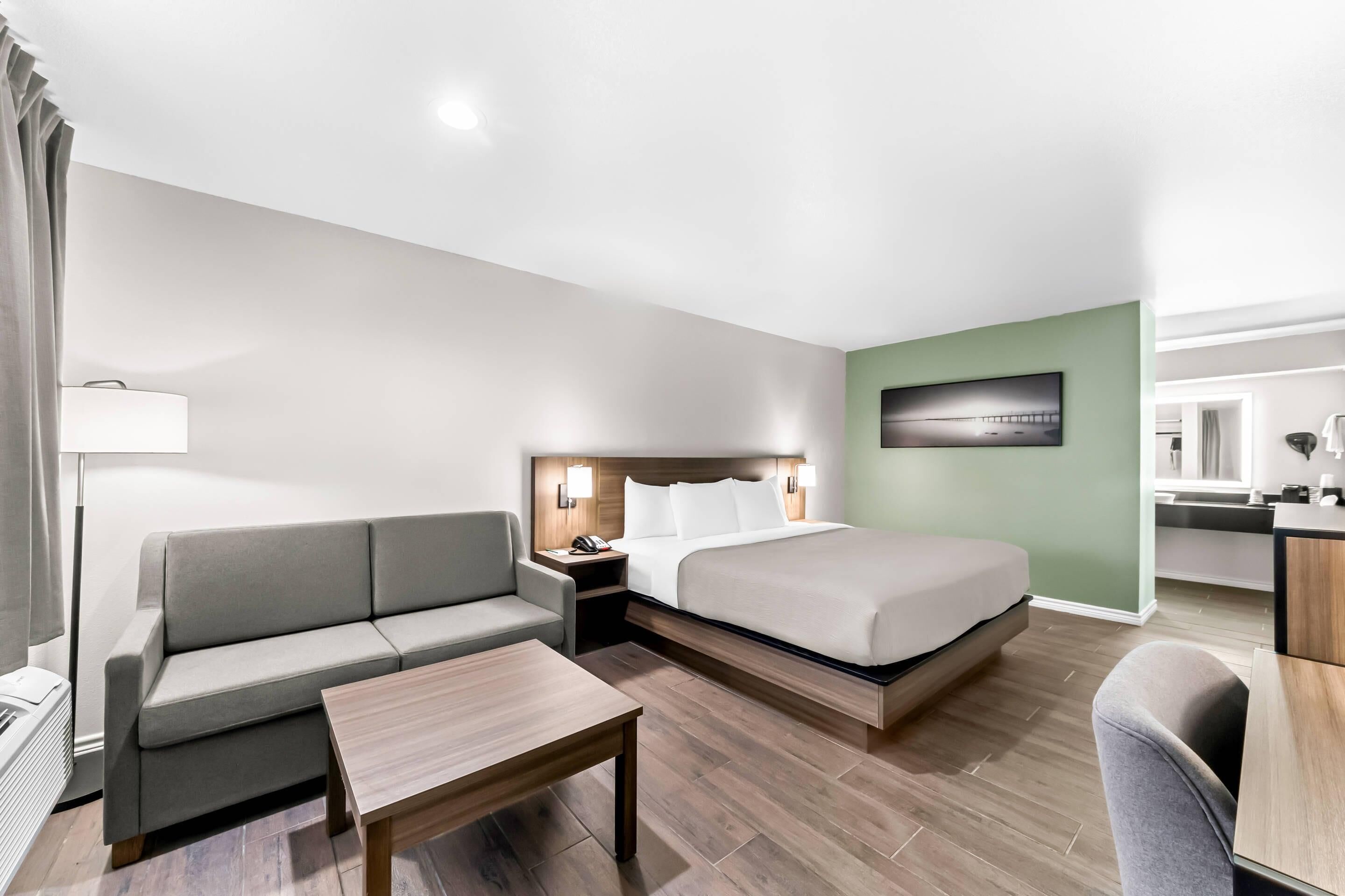 Blendingsgardiner, wi-fi (inkludert), sengetøy og rullestolvennlig