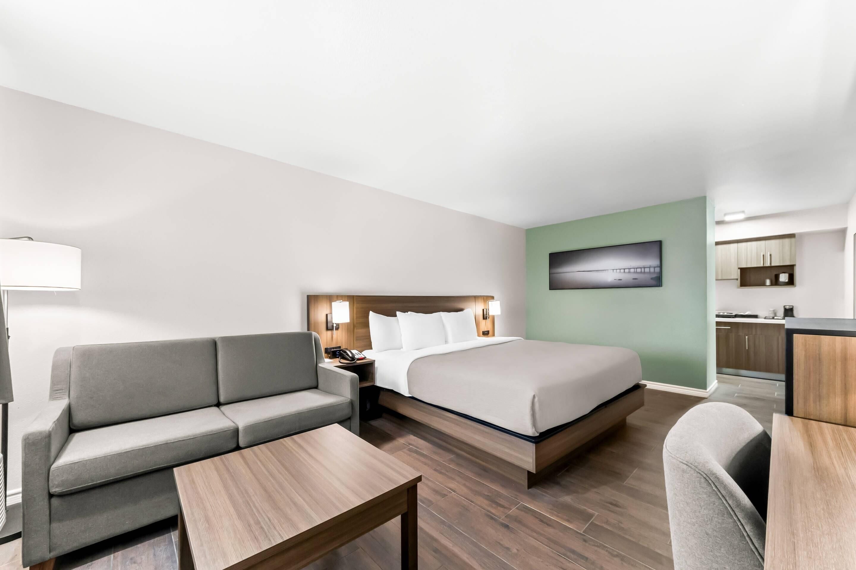 Blackout drapes, free WiFi, bed sheets, wheelchair access