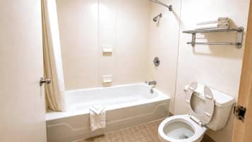 Free toiletries, towels