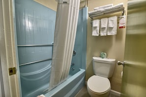 Free toiletries, hair dryer, towels, soap