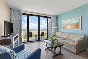 Standard Condo, 1 Bedroom, Non Smoking | Living area | LCD TV - Club Wyndham Westwinds (North Myrtle Beach)
