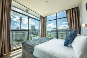 Panoramic-Penthouse, 2 Schlafzimmer, Hafenblick | Ausblick vom Zimmer