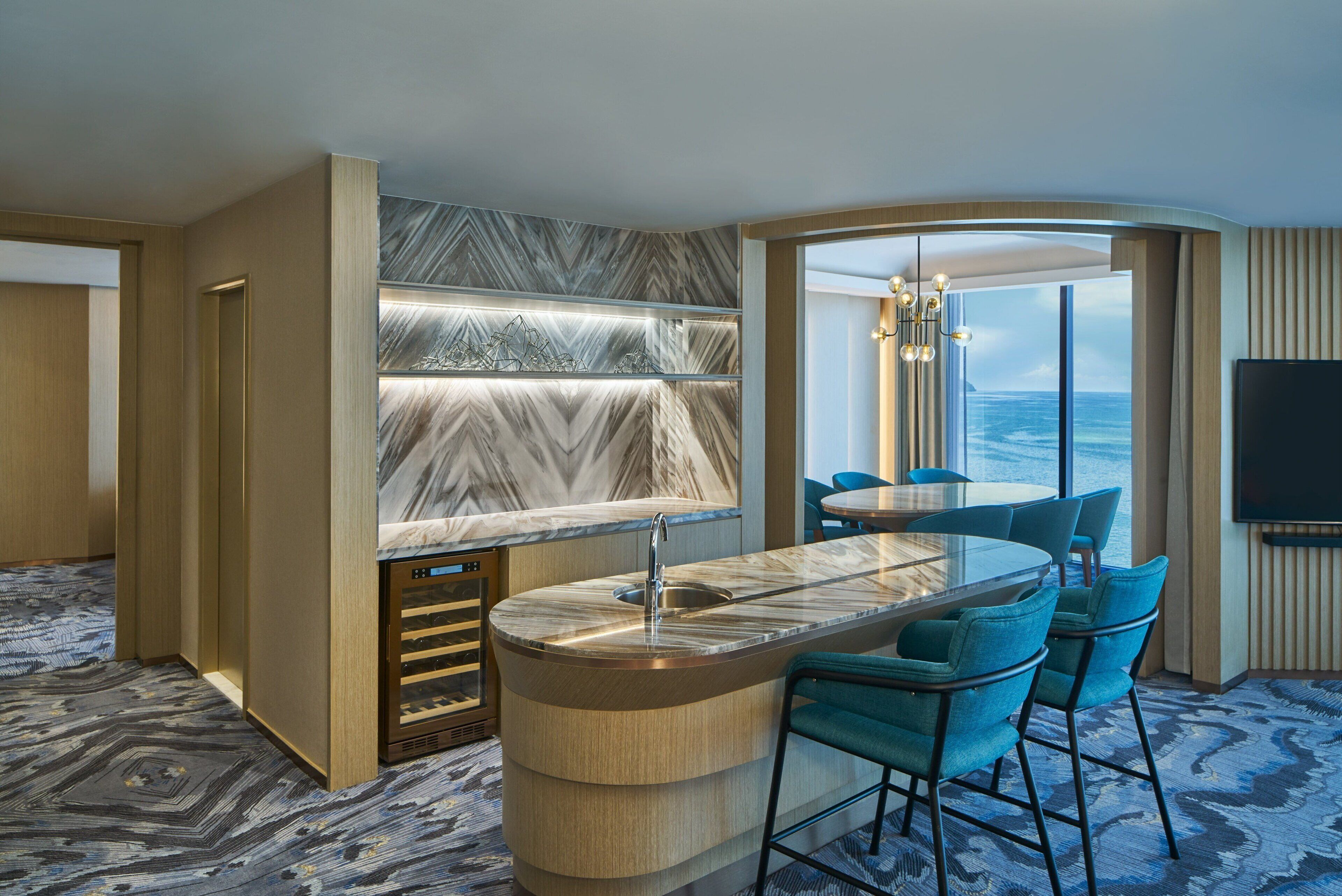 presidential suite, 2 bedrooms | premium bedding, pillow-top beds, in-room safe, desk