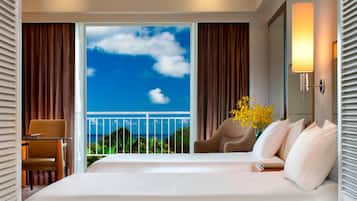 Room, 2 Twin Beds, Balcony, Ocean View | Premium bedding, down comforters, free minibar items, in-room safe