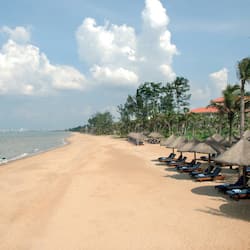 Beach nearby, white sand